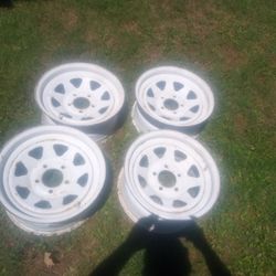 Chevy Silverado 5 Lug 15x8 Wagon Wheels 