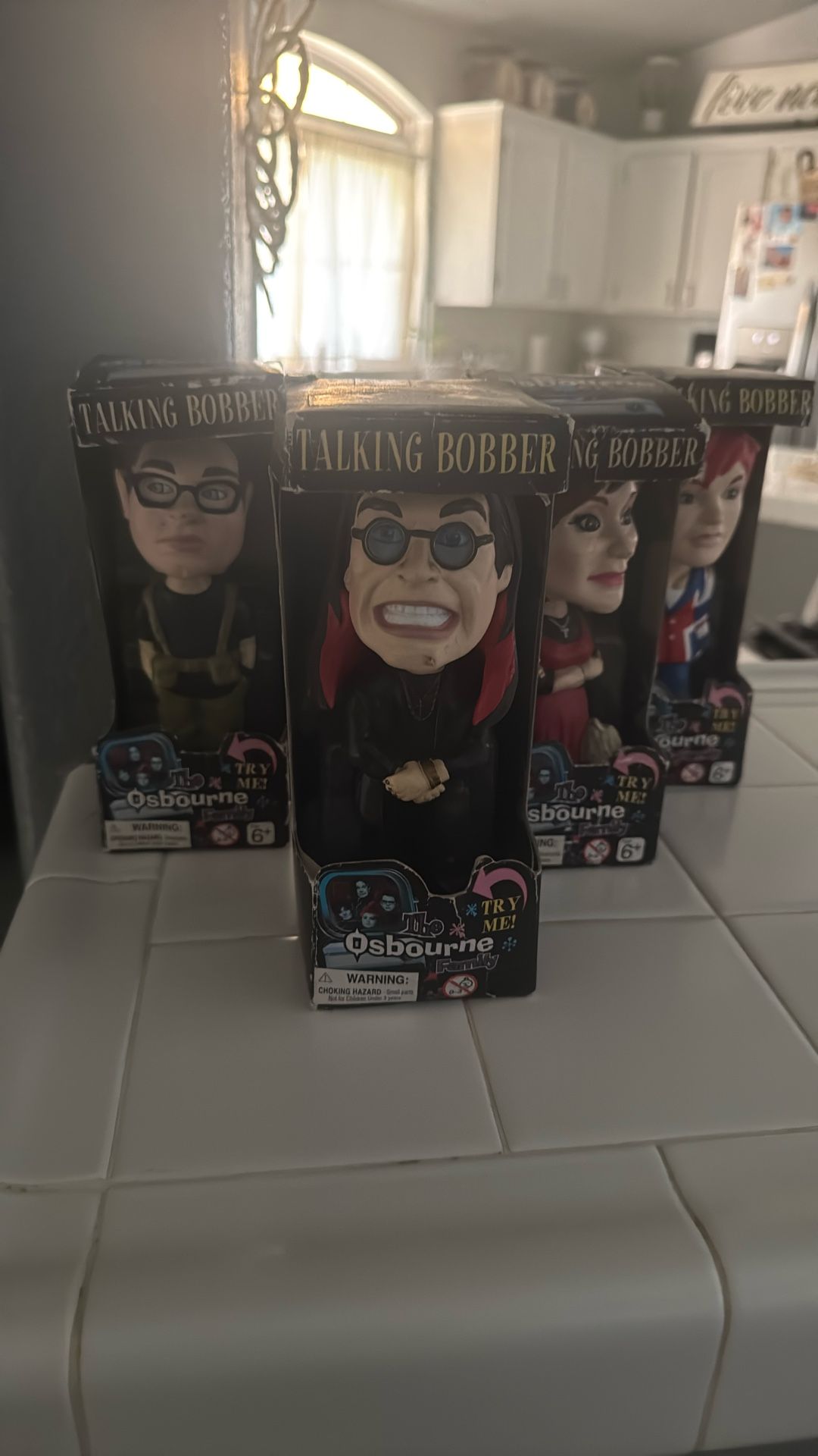Ozzy Osbourne Family Talking Bobble head 
