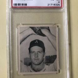 Bill McCahan / 1948 - Bowman Baseball Card / PSA Graded 4
