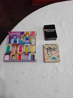 Puzzles and cards all for