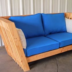 Wooden Indoor/Outdoor Modern Sofa