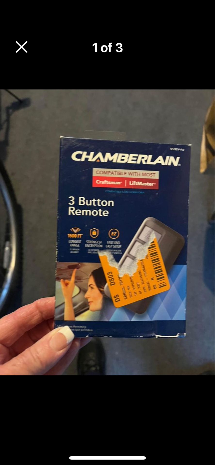Chamberlain Garage Door/gate Remote