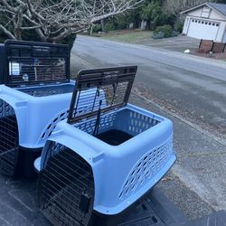 Small Dog Cat Rabbit Bunny Kennel Crate Carrier Like New 24" L by 14” W by 14” H $25 Each