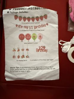 1/2 Birthday Party Decorations