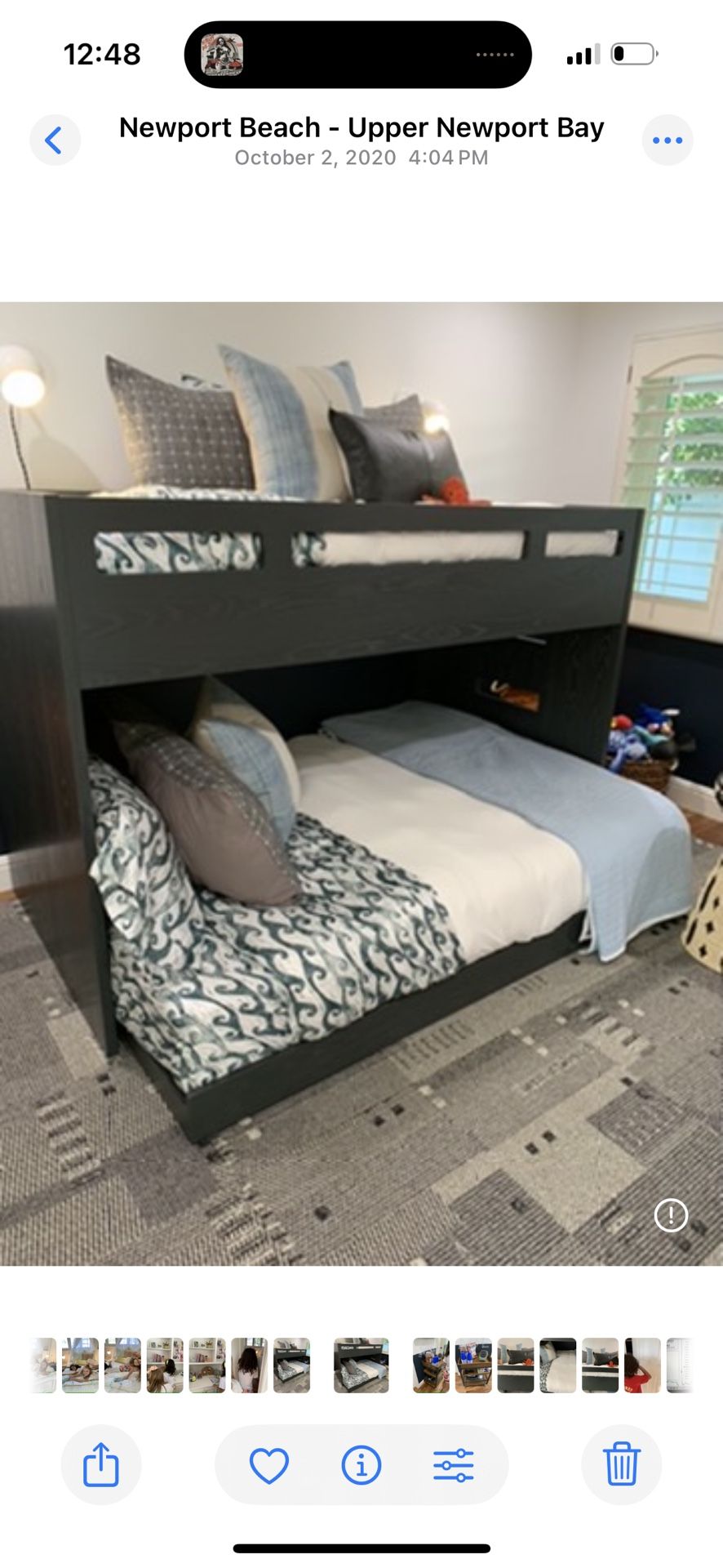 Designer Bunk bed - Twin Over Full - In Near Perfect Condition!