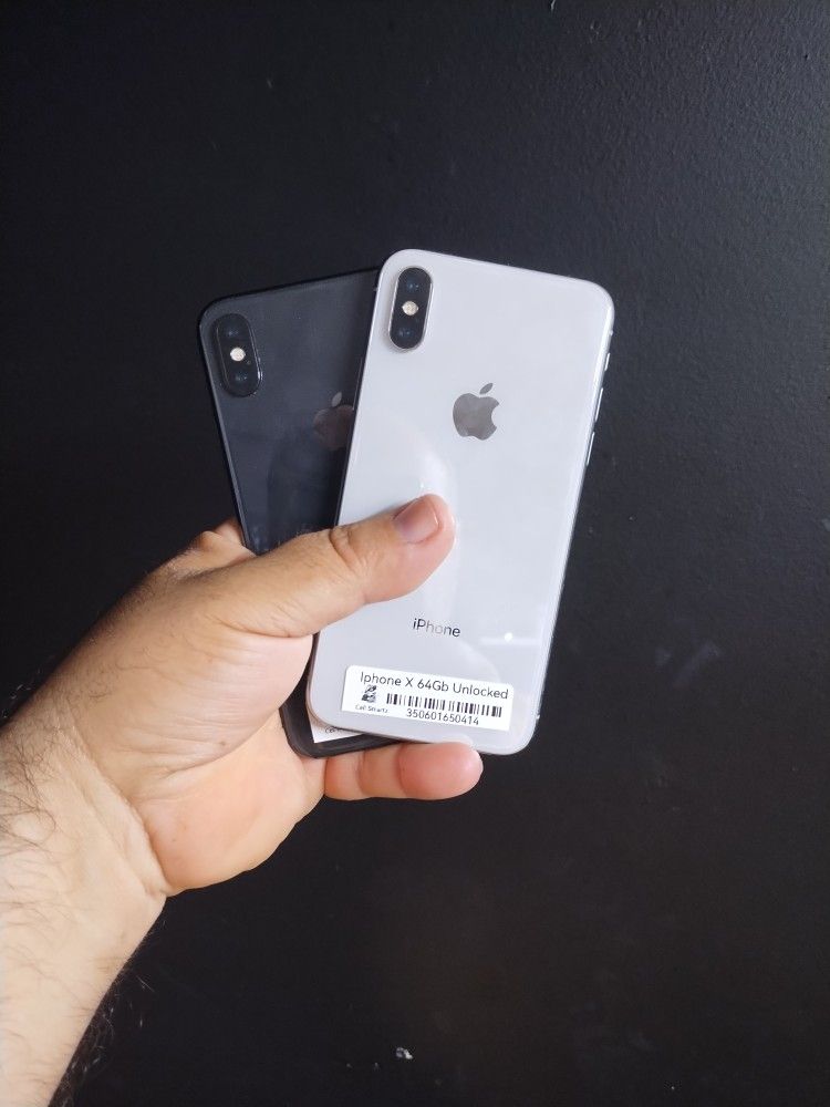 Factory Unlocked iPhone X (10 ) Comes With Charger And Warranty 💯 Plus A Free Screen Protector @ Cell Smartz 🥰