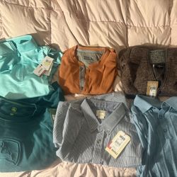 Mens sweater fleece tops large medium small and t-shirts new with tags