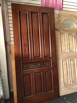SOLID WOOD ENTRY DOOR