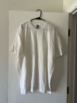 New White Gildan T- Shirt Unisex 2XL