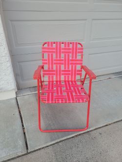 Red folding chairs