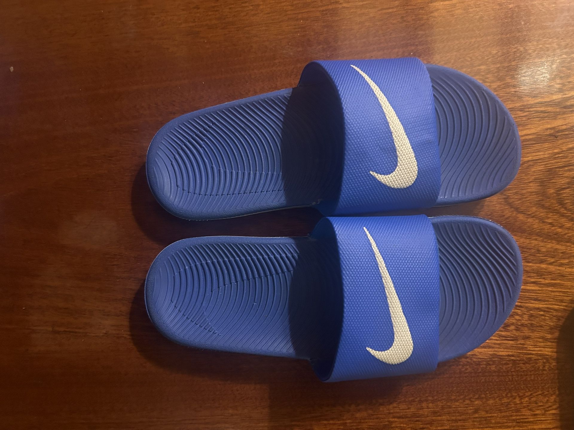 Blue Nike Slides Youth Size 5