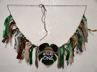 Mickey Safari “Wild One” Birthday Supplies (hand made)