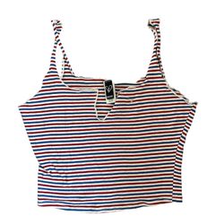 STRIPED CROPPED TANK SIZE M