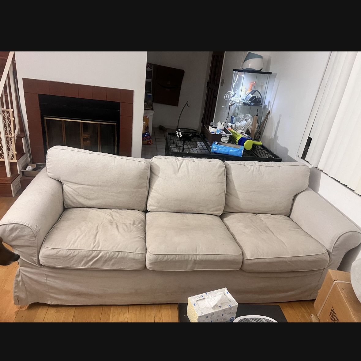 IKEA ektorp seater sofa Beige Used