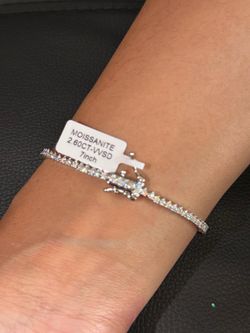 2.60CT VVS D Moissanite 7-Inch Tennis Bracelet