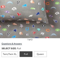 NFL Brights Logo Bedding Sheets Set