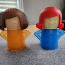 Set Of 2 Angry Mama Microwave Cleaners