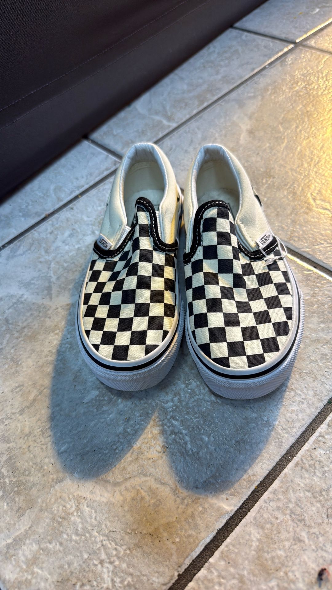 Kids Vans Classic Slip On Checkered