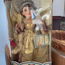 Porcelain Doll In Original Box 