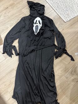 Scream Ghost Face Adult Mens Costume Horror Scary Killer Halloween One Size