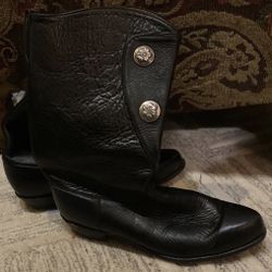 Tony Lama Black Leather Boots