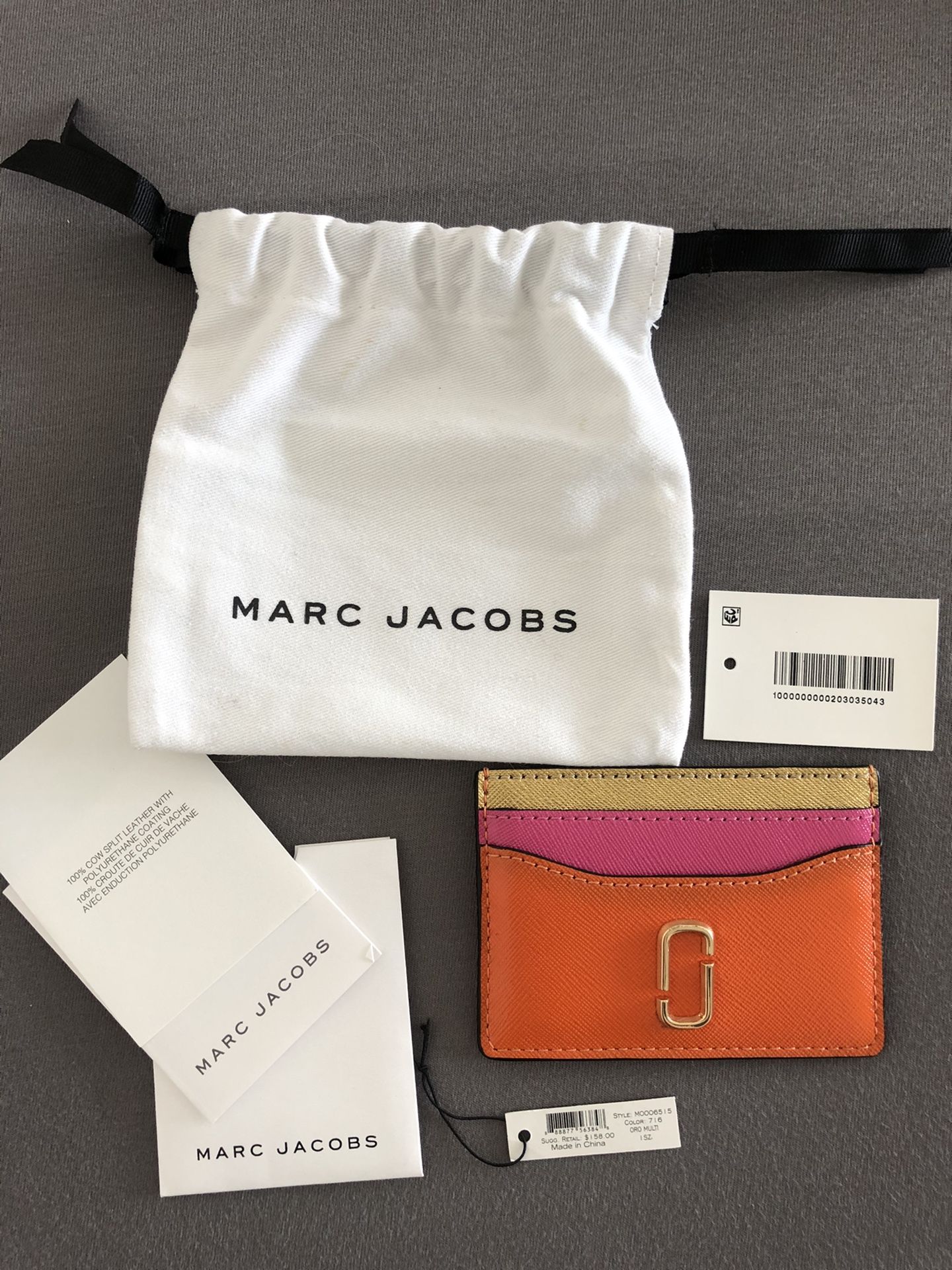 Authentic Marc Jacobs WOMEN'S SNAPSHOT  Card Case  Bag