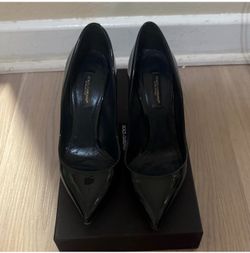 Dolce & Gabbana Glossy Olive Green Heels