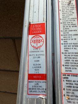 Z-Tech 7’ Folding Ladder great for RV
