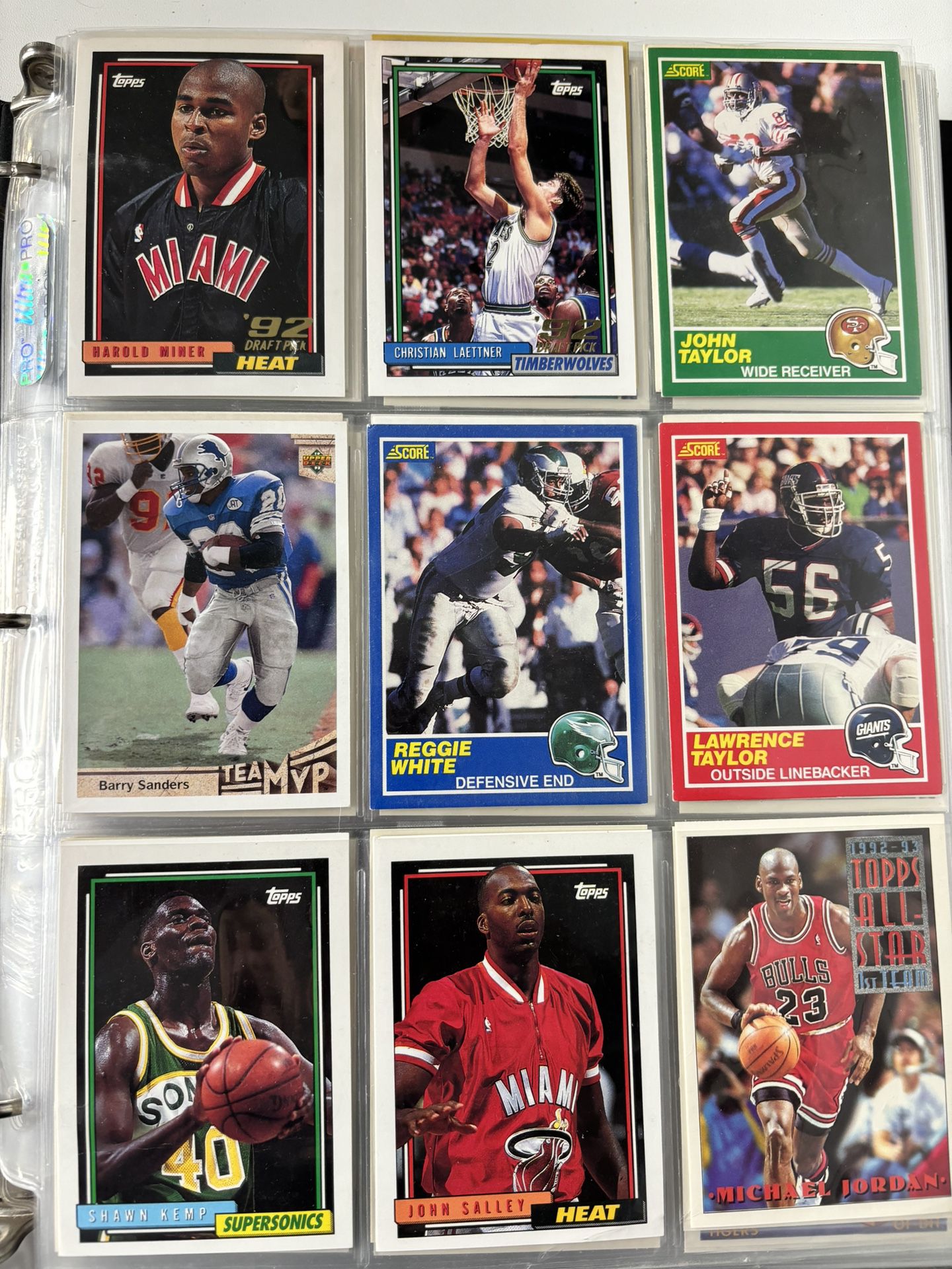 Baseball/Basketball/Football cards 342 cards in total. 