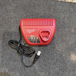 Milwaukee Genuine OEM 48-59-2401 M12 Lithium Ion 12 Volt Battery Charger w/LED Indicating, Red