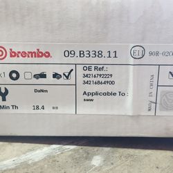 BMW Brembo Rear Rotors