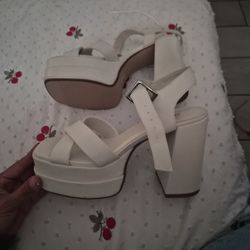 Brand New White Heels 