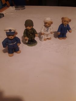 Cherished Teddies (2000) 4 Honoring Military Branches