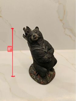 8" Black Bear Figurine
