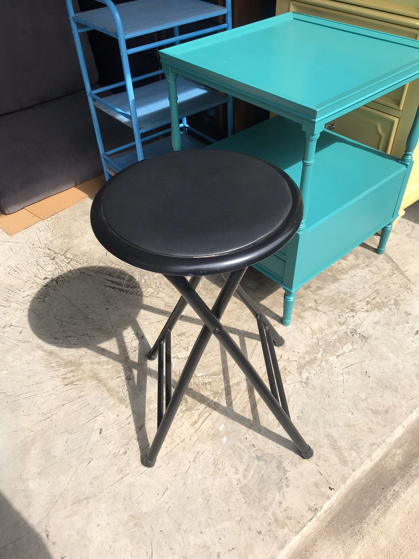 Folding stool or table H24”, 14” diameter