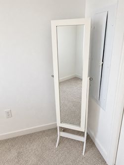 Moving Sale – White Dresser & Full-Length Mirror   $80 Each