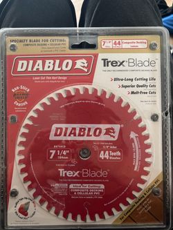 NEW 7-1/4" Diablo Trex Blade Composite Decking