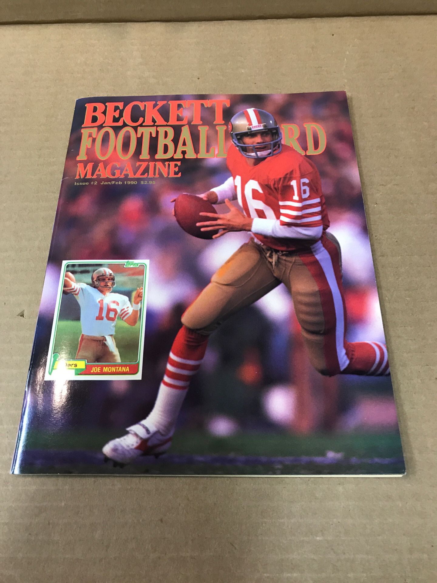 Becket Football Monthly Jan/Feb 1990 Joe Montana