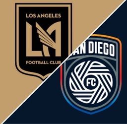 LAFC vs San Diego $75 each section 110 2 tix