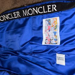 Blue moncler jacket