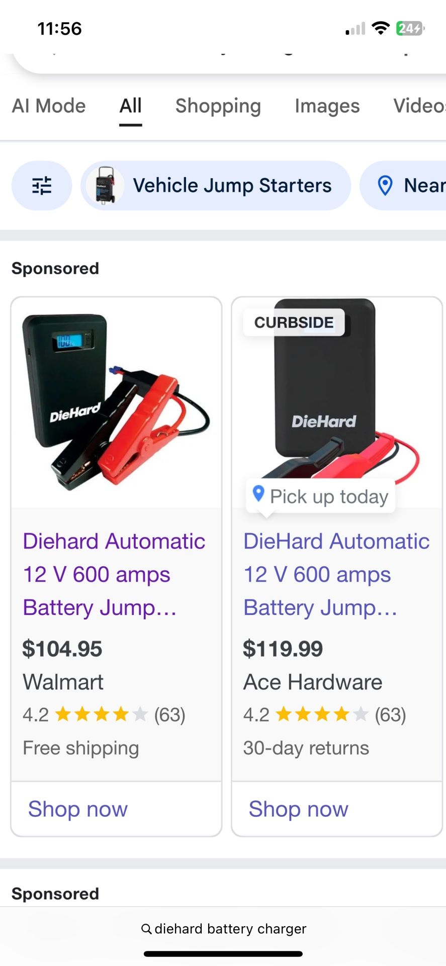 Diehard battery charger