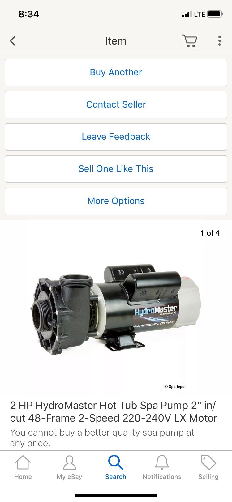 BRAND NEW 220v hot tub pump