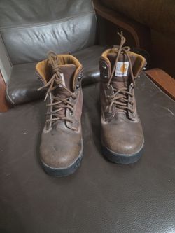 Carhartt Brown Leather Work Boots
