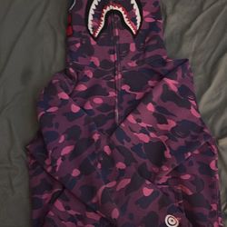 Purple Bape Camo hoodie XL