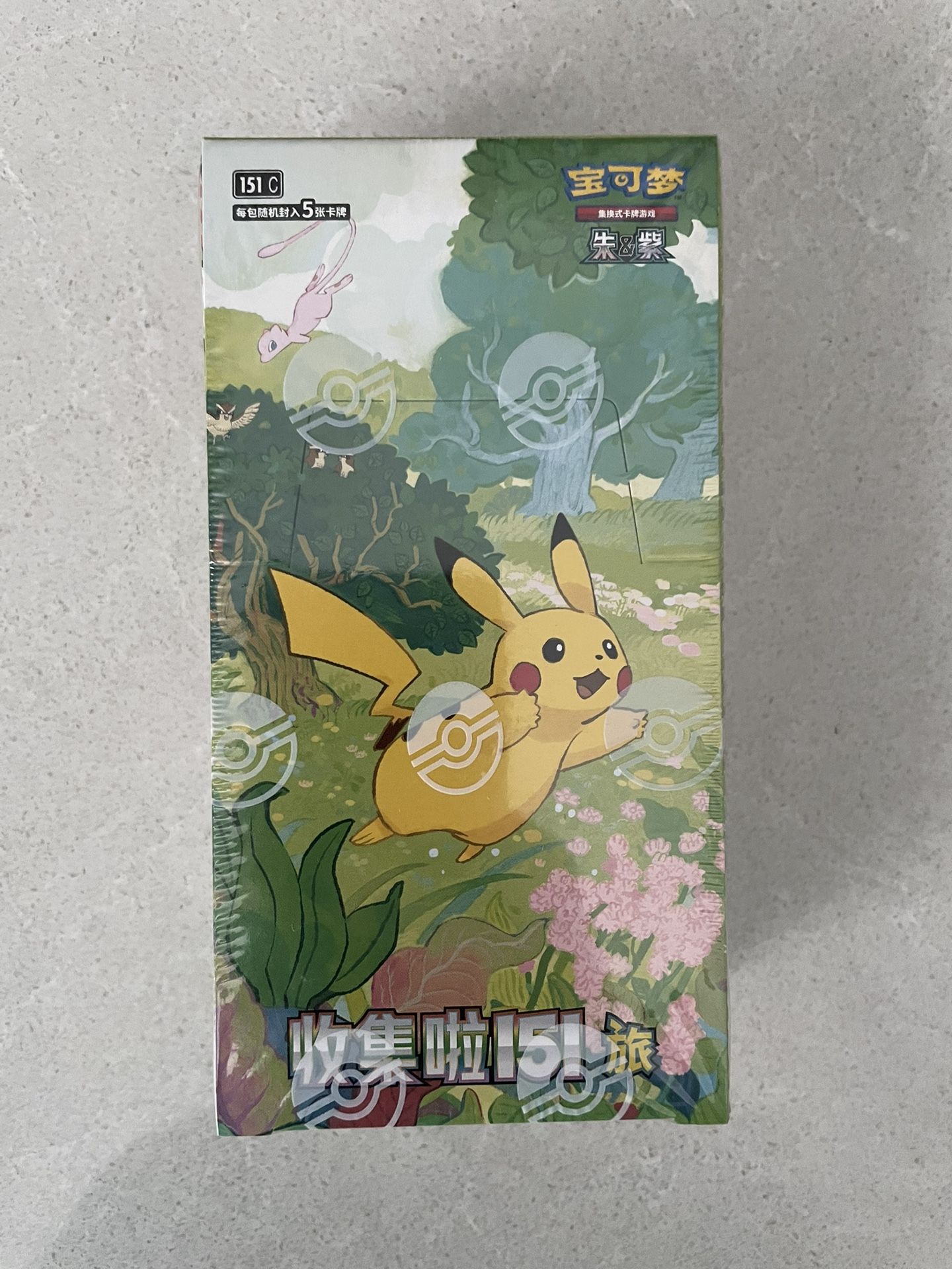 Collect 151 Journey Chinese SLIM Booster Box *SEALED* Pokemon Scarlet Violet 151C TCG Pikachu