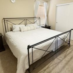 Pottery Barn King Bed