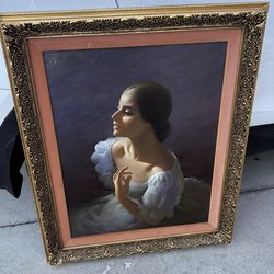 Beautiful large painting of a woman