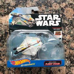 2014 Hotwheels Star Wars Starships The Ghost w/ Flight Stand