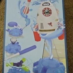 4-in-1 Sprinkler Rocket Launcher for Kids, DIY Outdoor Water Toys 