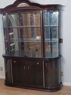 Mahogany China Hutch